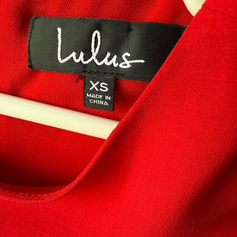 Red, new xs lulus dress